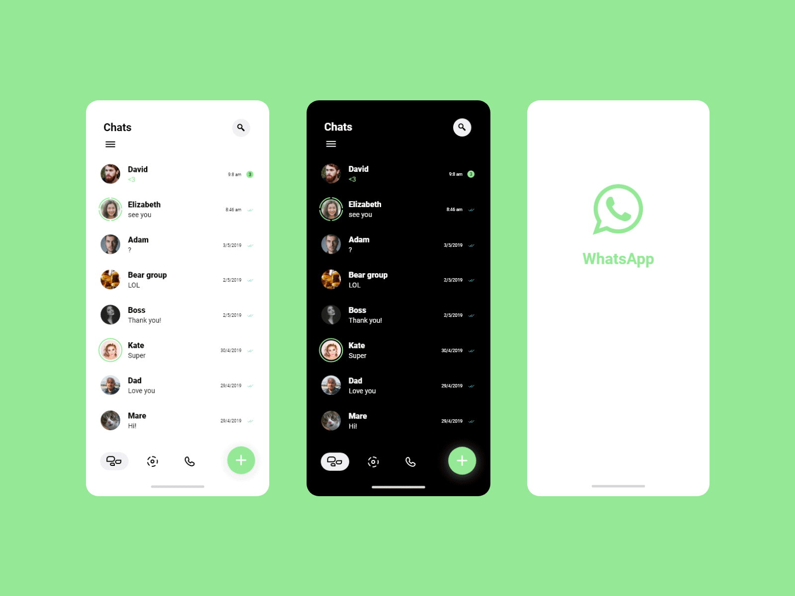 Whatsapp for Android Concept 2019 by Tomislav Mravičić on Dribbble
