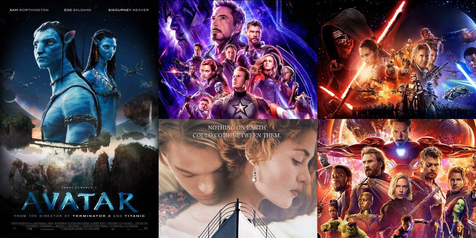 أعلى 10 أفلام تحقيقاً للإيرادات في تاريخ السينما