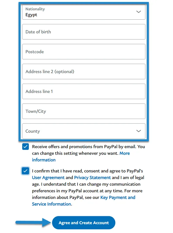 فتح حساب باي بال PayPal – شرح الطريقة الصحيحة بالصور - صورة 6